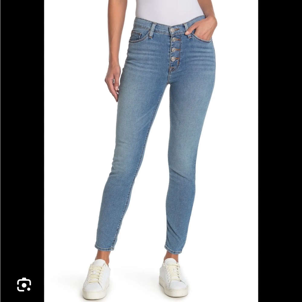 Hudson Blair Super Skinny Exposed Button Jeans 24